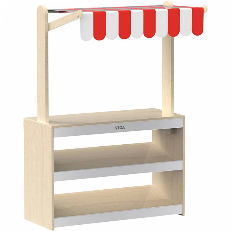 VIGA madbod med markise 122x80x44cm tr&aelig;