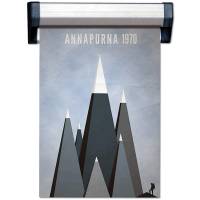 Memo Rail plakatoph&aelig;ng med 125,5cm aluminium profil s&oslash;lv