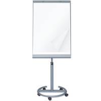 Flipover tavle med magnetisk whiteboard 65x100cm p&aring; hjul