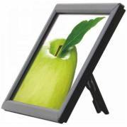 Fotoramme A4 til bord og v&aelig;g med 14mm aluminium profil sort