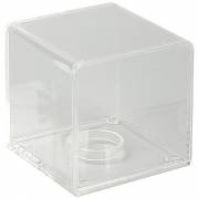 Akryl showcase 8,6cm klar og sort