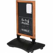 Wind-Sign gadeskilt med st&aring;ltavle og tr&aelig;ramme 59x78cm