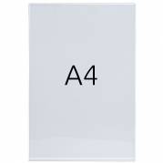 SwingWing akryllomme vertikal A4 - 21 x 29,7 cm klar
