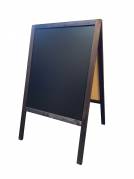 A-skilt med kridttavle 53x67cm sortbejdset tr&aelig;