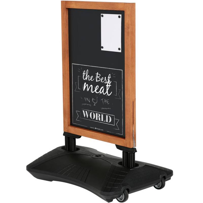 Wind-Sign gadeskilt med st&aring;ltavle og tr&aelig;ramme 59x78cm