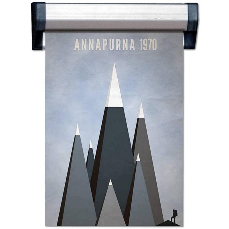Memo Rail plakatoph&aelig;ng med 100cm aluminium profil s&oslash;lv