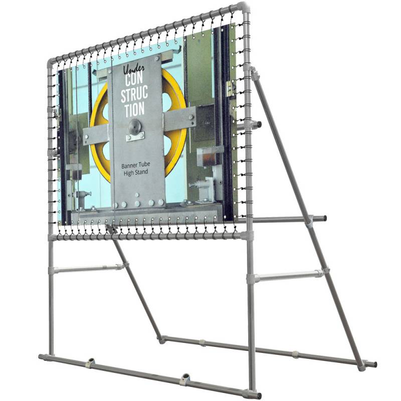 Bannerdisplay Tube High Stand til udend&oslash;rs 100x100cm