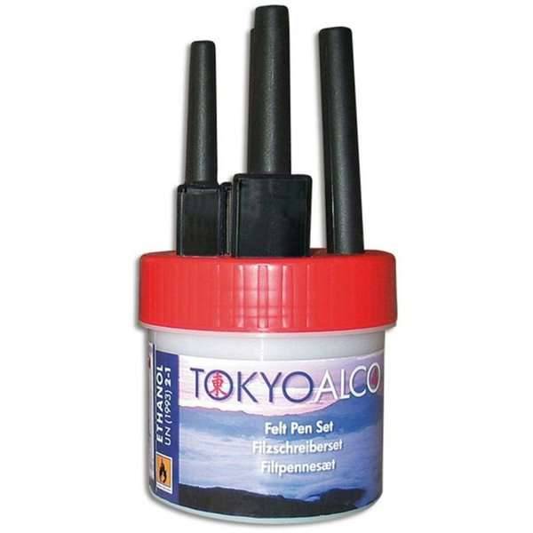 Tokyo Alco filtpennesæt med 4 penne rød