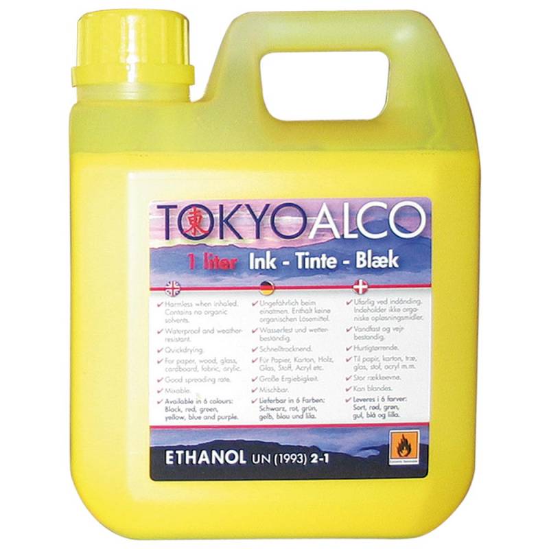 Tokyo Alco skiltebl&aelig;k 1 liter gul