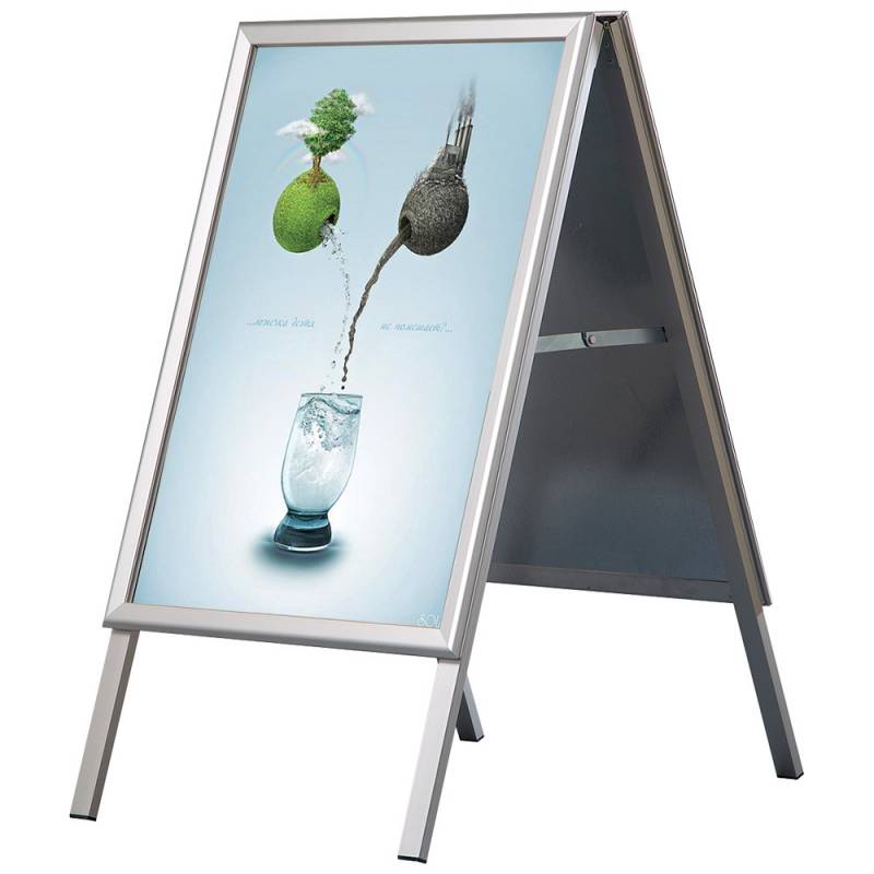Alu-Line Standard gadeskilt 70x100cm s&oslash;lv