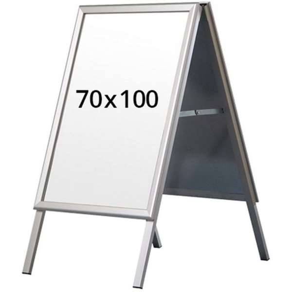 Alu-Line Standard gadeskilt 70x100cm s&oslash;lv