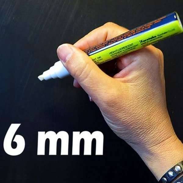 Zig kridt marker til kridtavler 6mm hvid