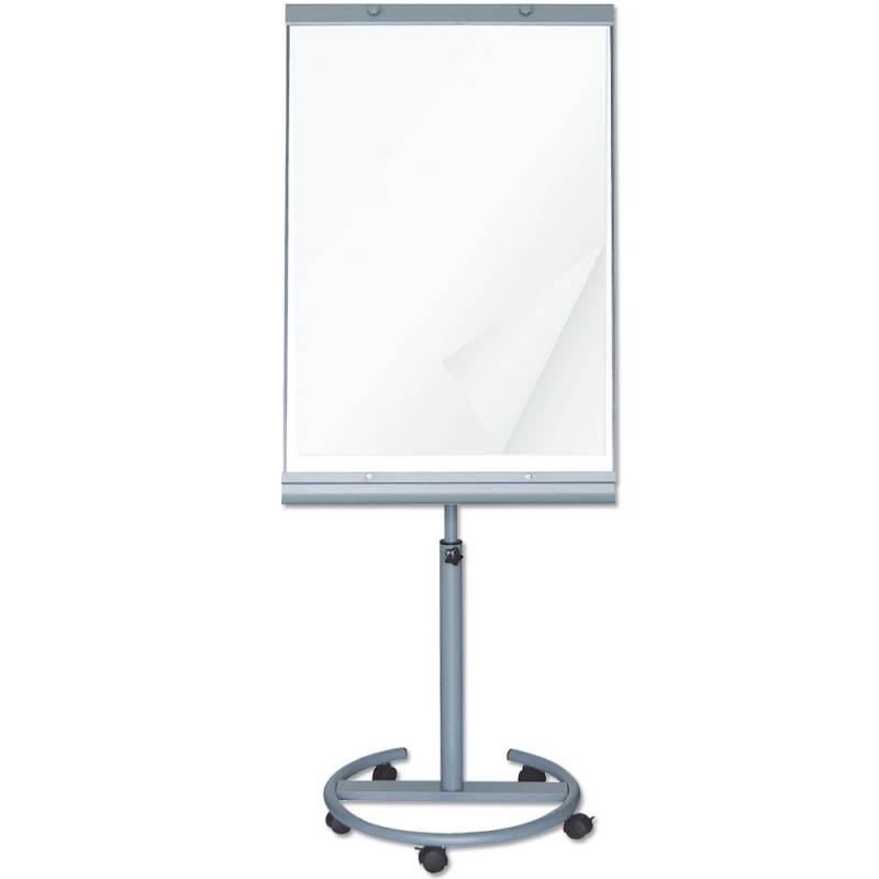 Flipover tavle med magnetisk whiteboard 65x100cm p&aring; hjul