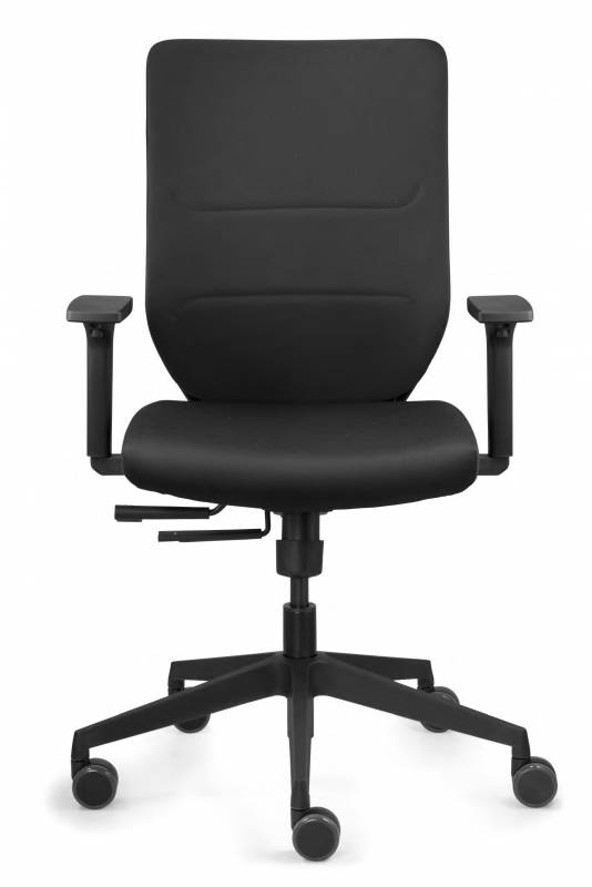 Dauphin TO-SYNC Valo Comfort kontorstol med armlæn sort