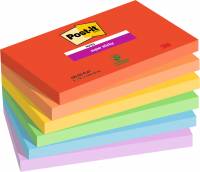 3M Post-it SS Playful 76x127 90 ark pr blok, 6 stk