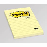 Post-it Notes 660 102x152 linieret gul