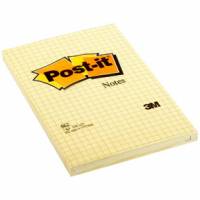Post-it Large Notes 102x152mm kvadreret gul