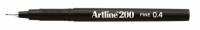 Artline fineliner 200 Fine 0.4 sort