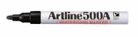 Artline 500A whiteboardpen med 2,0mm rund spids sort
