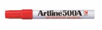 Artline 500A whiteboardpen med 2,0mm rund spids rød