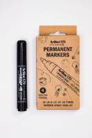 Artline permanent marker 170 ECO-GREEN 2.0mm Dry Safe sort, 4 stk