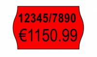 Avery labels permanent 26x16 G2 10 ruller pr pakke neon r&oslash;d