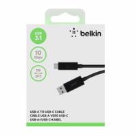 Belkin Cable USB 3.1, C-USB A 1 meter sort