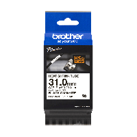 Brother HSe-261E sort på hvid krympeflextape 31 mm