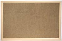 Office Hessian opslagstavle med træramme 60x120cm natur