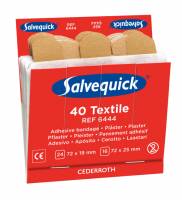 Salvequick Plaster tekstil allergitestede refill 6x40stk