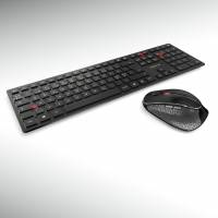 Cherry DW 9500 Slim trådløst tastatur og mus sort