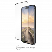dBramante eco-shield skærmbeskyttelse til iPhone 17 - sort ramme