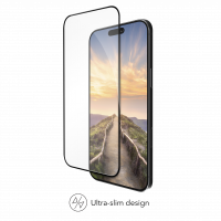 dBramante eco-shield skærm beskyttelse til iPhone 17 Air med sort ramme