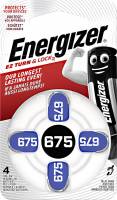 Energizer høreapparat batteri Aid Zinc Air 675, 4 stk pakning