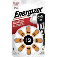 Energizer høreapparat batterier Aid Zinc Air 13, 8 stk pakning