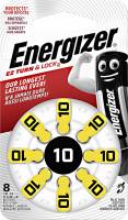 Energizer høreapparat batteri Aid Zinc Air 10, 8 stk pakning