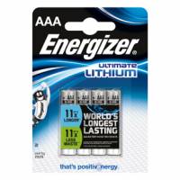 Energizer Ultimate Lithium AAA batterier, pakke a 4 stk