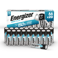 Energizer Max Plus AA batteri, højtydende batteri E91, 20 stk pakning