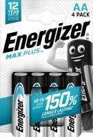 Energizer Max Plus AA batterier E91, 4 stk pakning