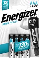 Energizer Max Plus AAA batterier E92, 4 stk pakning