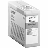 Epson T8507 original blækpatron light black lys sort