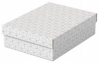 Esselte Home opbevaringsboks Medium hvid, pakke a 3 stk