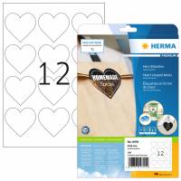 Herma label Premium hearts 60mm A4, 10 ark af 12 etiketter, hverter