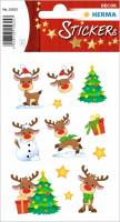 Stickers selvklæbende klistermærker - Decor jul Rudolf