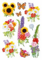 Stickers selvklæbende klistermærker - Decor blomsterbuketter
