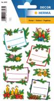 Stickers selvklæbende klistermærker - Decor julegaveretiket jul