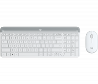 Logitech MK470 Slim trådløst tastatur og mus Offwhite nordisk