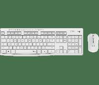 Logitech MK295 Silent trådløst tastatur og mus, Off White nordisk