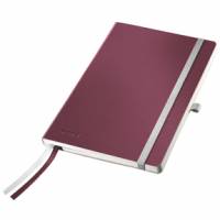 Leitz notesblok Style Soft linieret A5 rød
