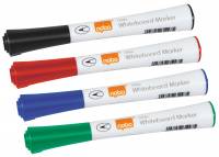 Nobo whiteboard marker Glide fin rund 1mm, 4 farver